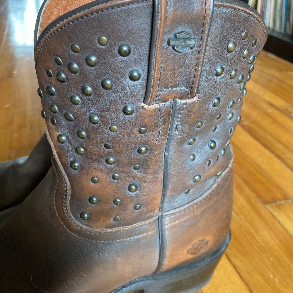 Cute ankle Western/Cowboy boots size 8.5 (39) Harley Davidson